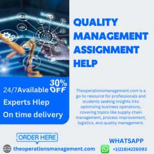 Quality Management Assignment Help