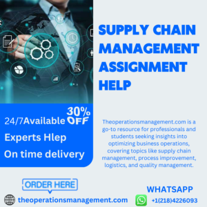 Supply Chain Management Assignment Help